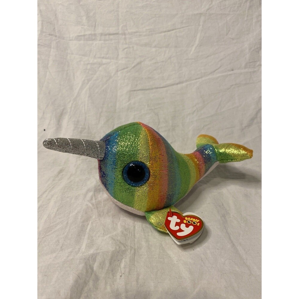 Ty Beanie Boos - NORI the Narwhal (6 Inch) NEW - Stuffed Animal Plush Toy